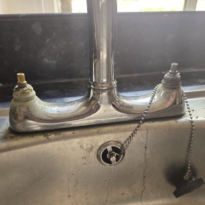 Commercial tap before repair